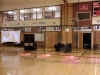 Set up in DSC Gym with video wall